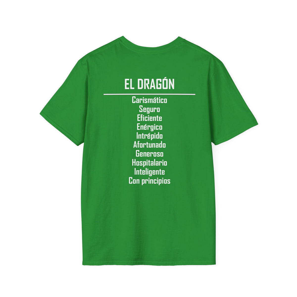 05 Dragón — Camiseta Tipográfica — Colores Oscuros — Español