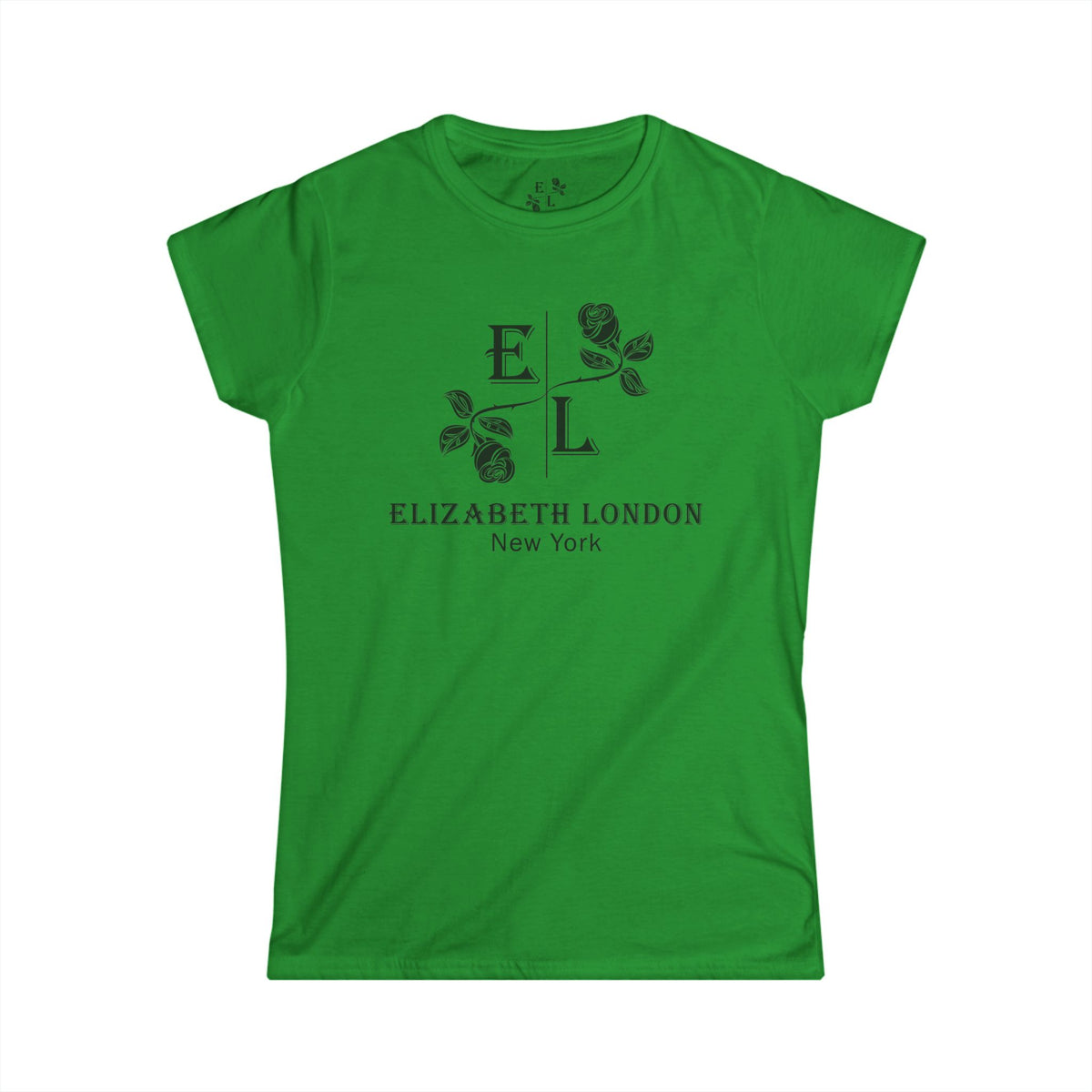 Elizabeth London™ Iconic Signature Rose Women’s Tee – Jewel Rose