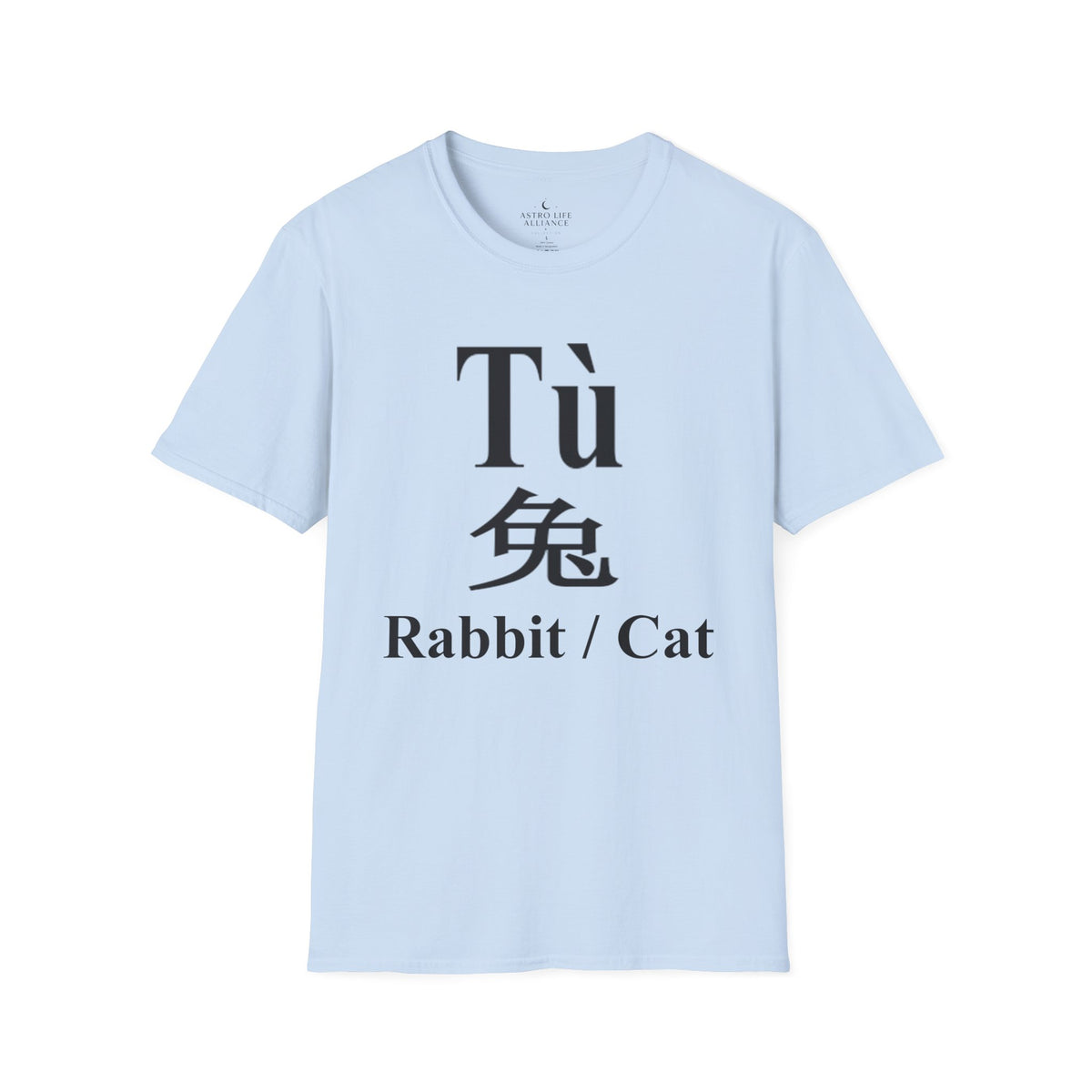 04 Rabbit — Typography Tee — Light Colors — English