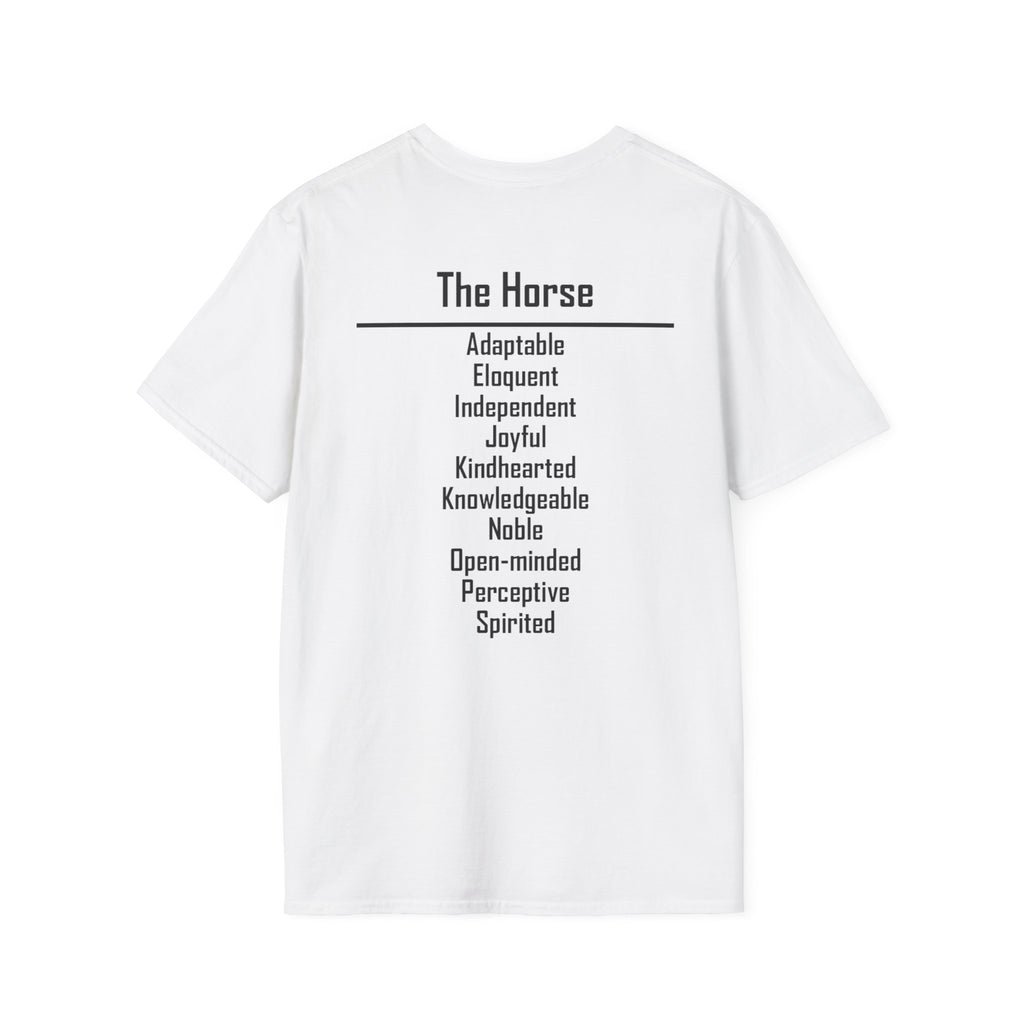07 Horse — Typography Tee — Light Colors — English