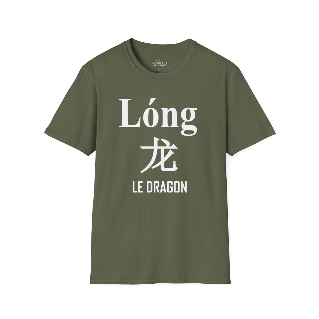 05 Dragon — T-shirt Typographique — Couleurs Foncées — Français