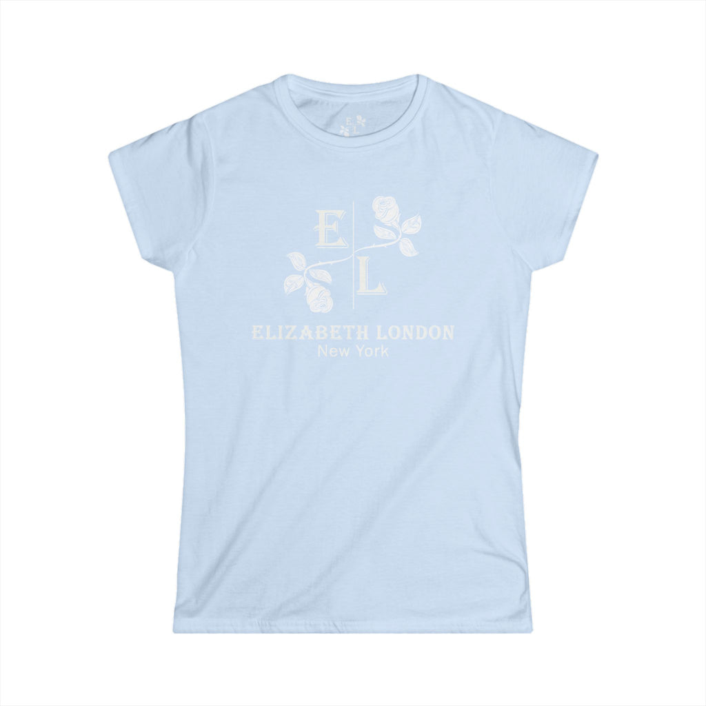 Elizabeth London™ Iconic Signature Rose Women’s Tee – Sunlit Bloom