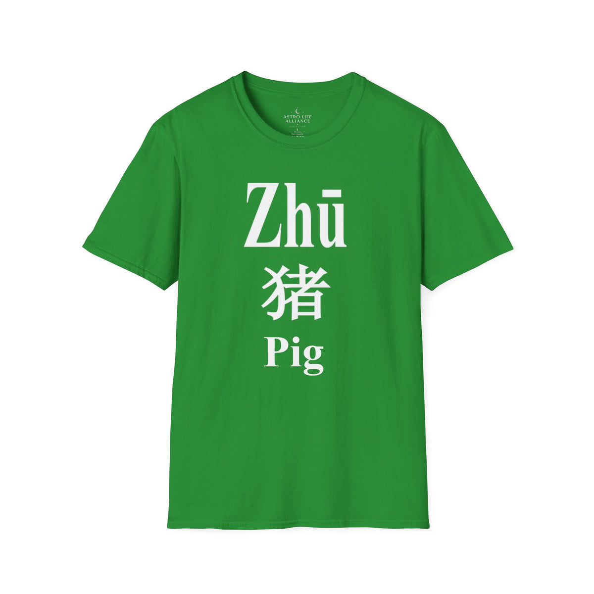 12 Pig — Typography Tee — Dark Colors — English