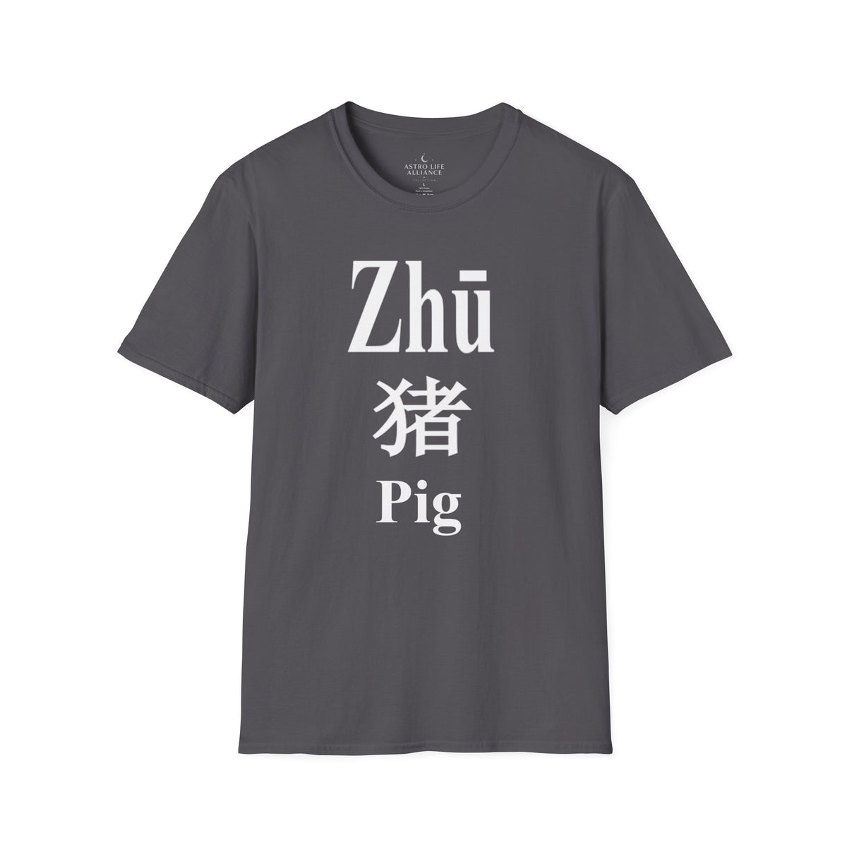 12 Pig — Typography Tee — Dark Colors — English