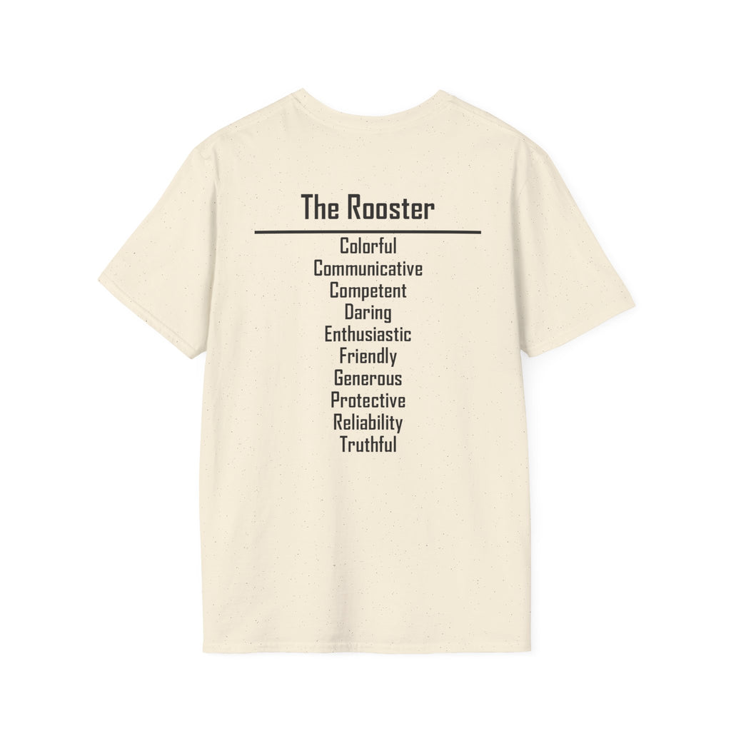 10 Rooster — Typography Tee — Light Colors — English