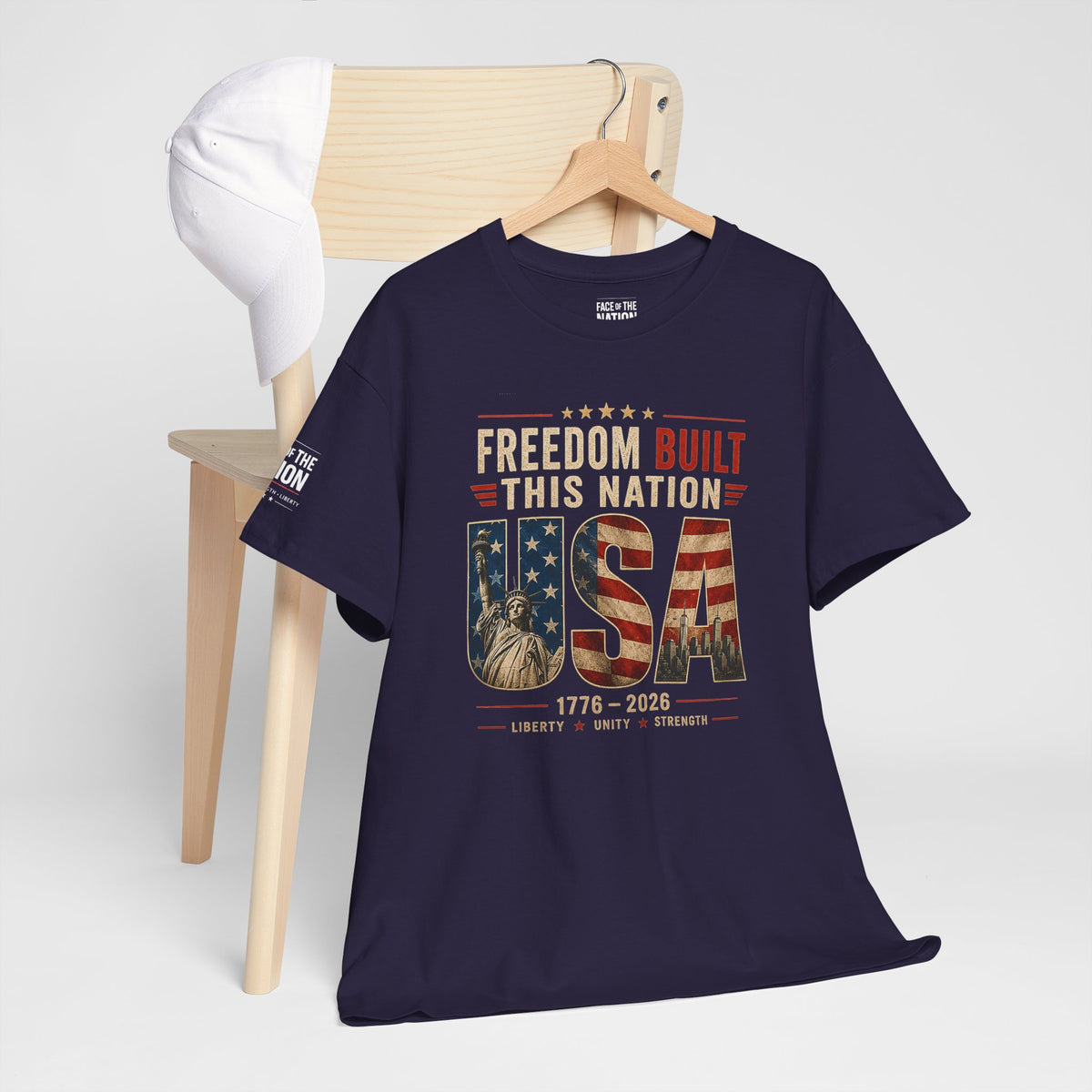 Freedom Built This Nation Heritage Tee
