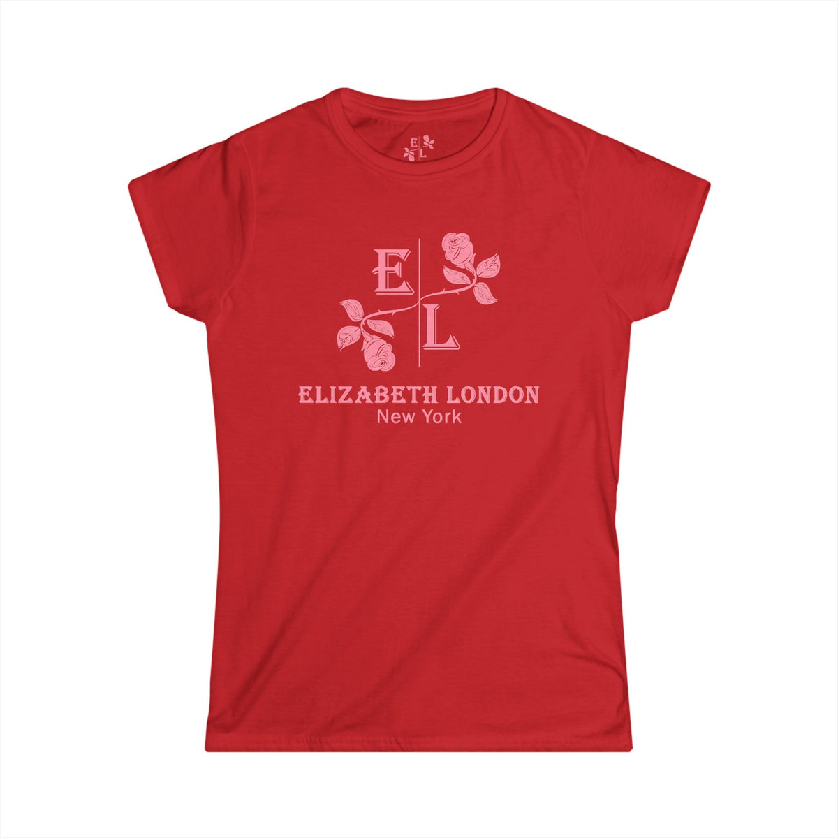 Elizabeth London™ Iconic Signature Rose Women’s Tee – Grand Garden