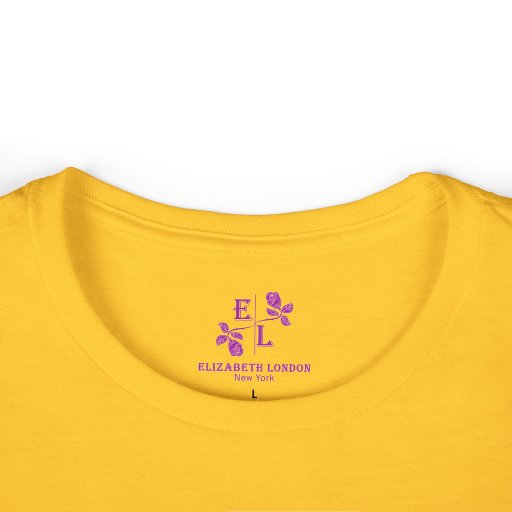 Elizabeth London™ Iconic Signature Rose Women’s Tee – Golden Dawn
