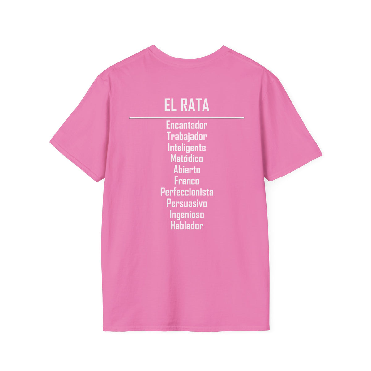 01 Rata — Camiseta Tipográfica — Colores Oscuros — Español