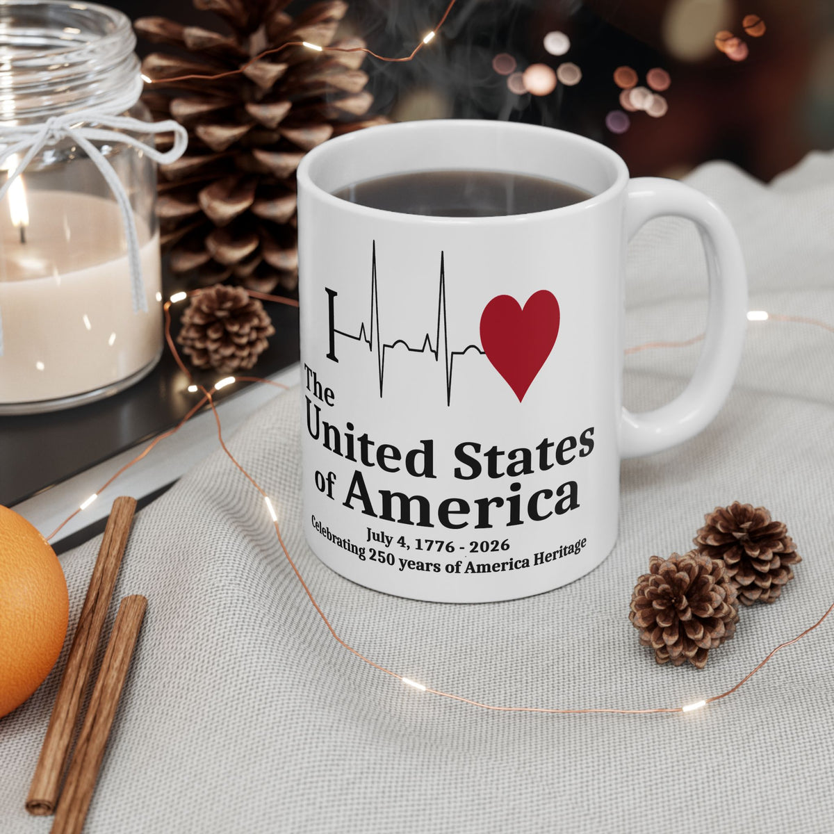 I Love the USA — 250 Years Heritage Mug