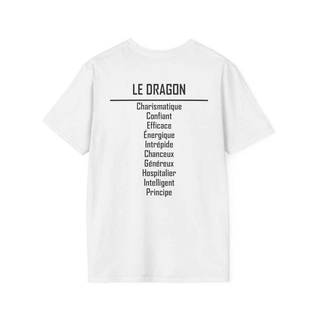 05 Dragon — T-shirt Typographique — Couleurs Claires — Français