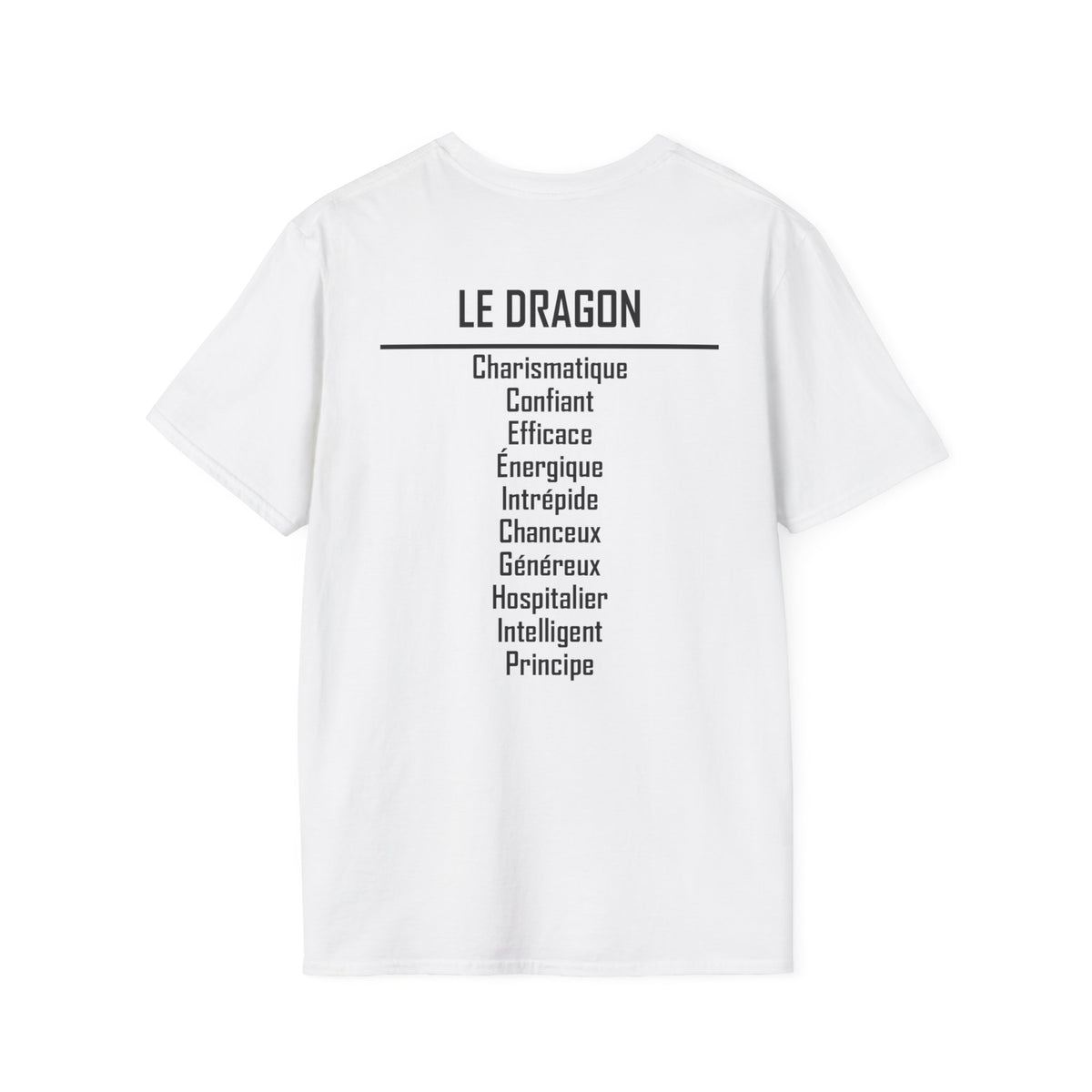 05 Dragon — T-shirt Typographique — Couleurs Claires — Français
