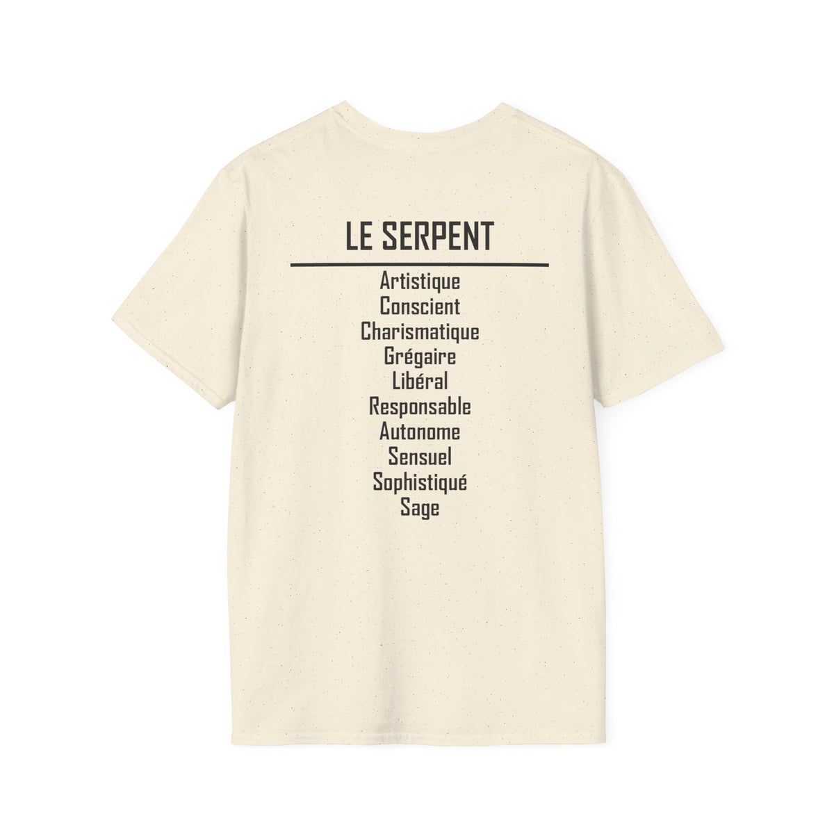 06 Serpent — T-shirt Typographique — Couleurs Claires — Français
