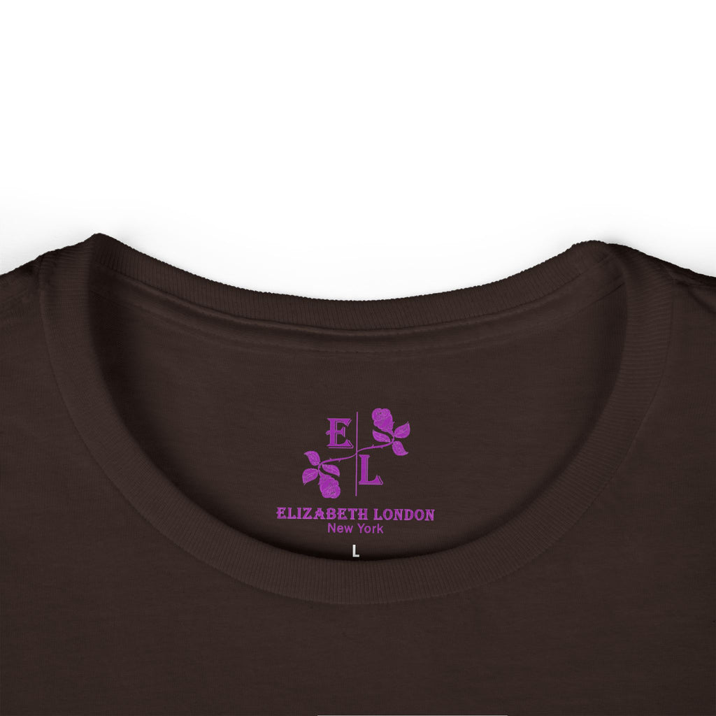 Elizabeth London™ Iconic Signature Rose Women’s Tee – Royal Rose