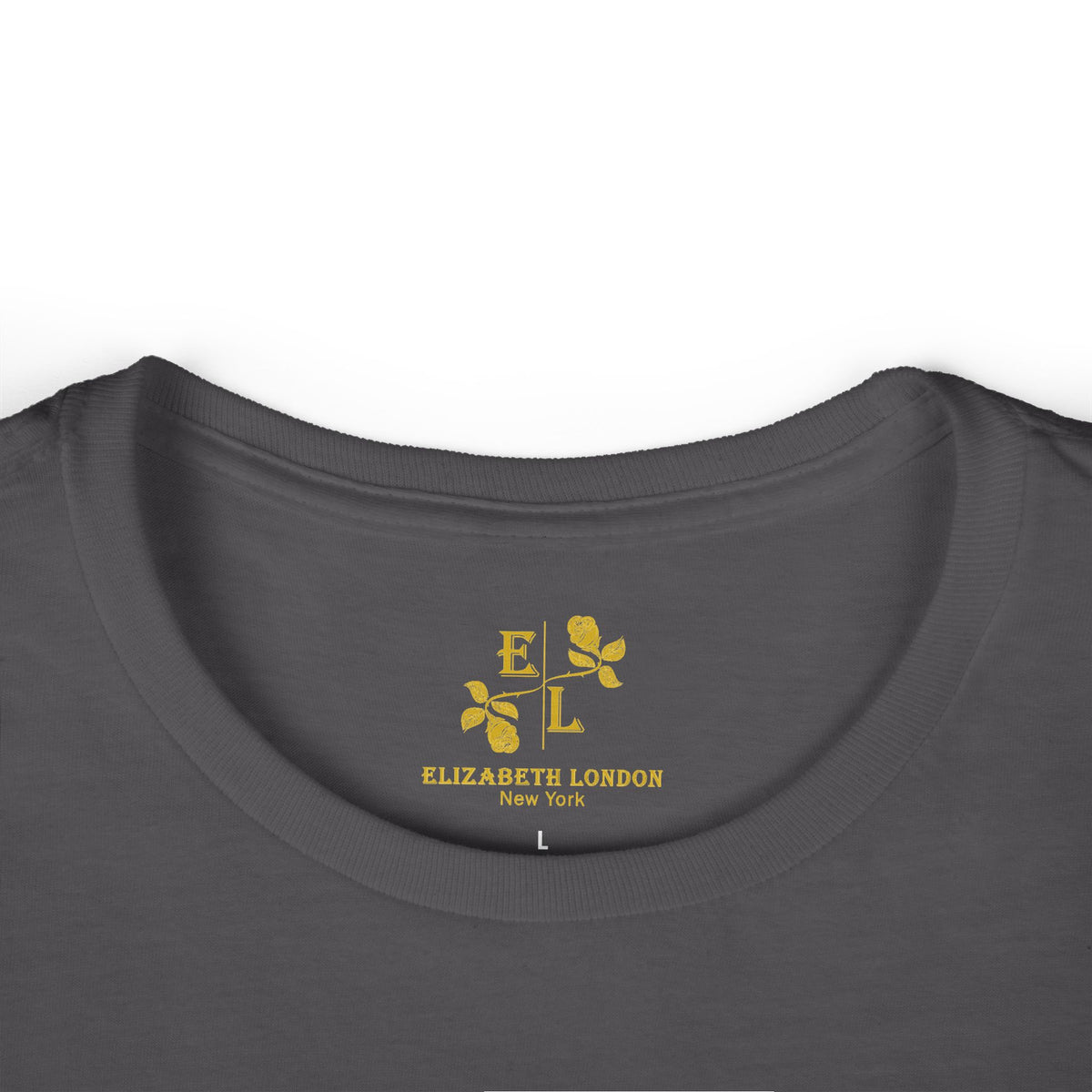 Elizabeth London™ Iconic Signature Rose Women’s Tee – Garden Spectrum
