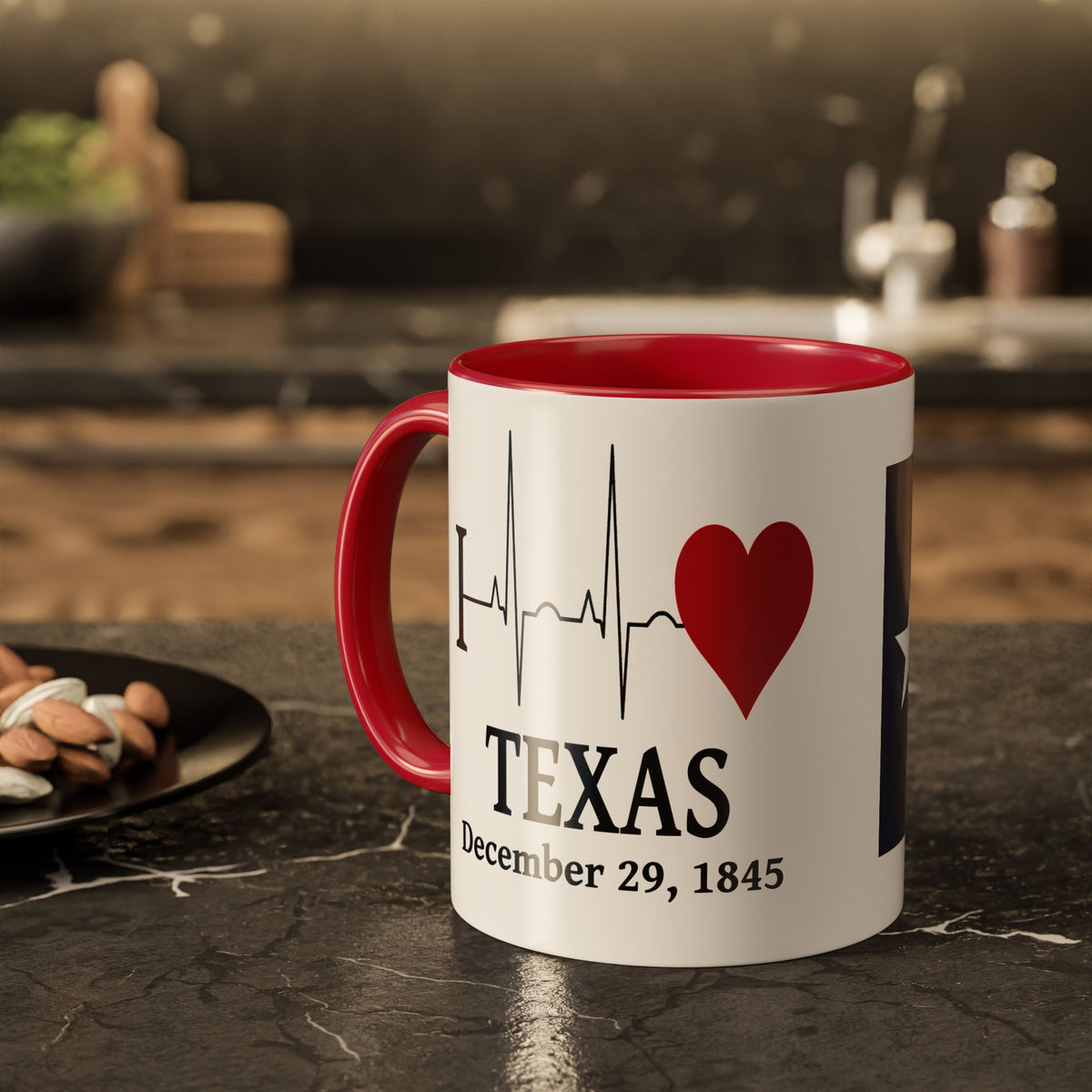 Texas State Pride Accent Mug — 28th State