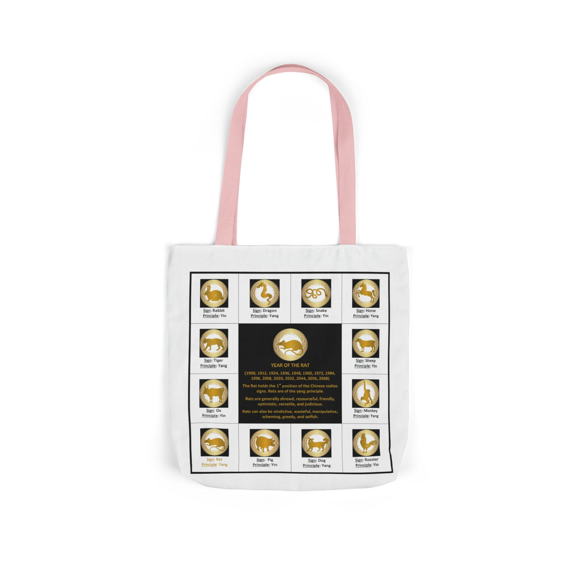 01 Rat — Chinese Zodiac Tote by Elizabeth London™
