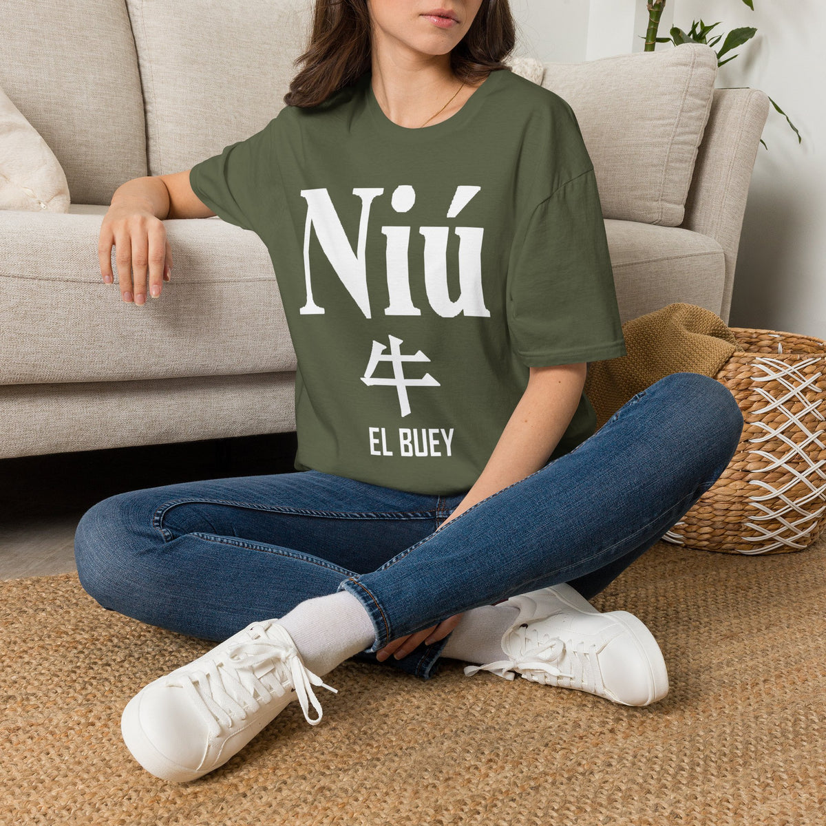 02 Buffle/Bœuf — T-shirt Typographique — Couleurs Foncées — Français