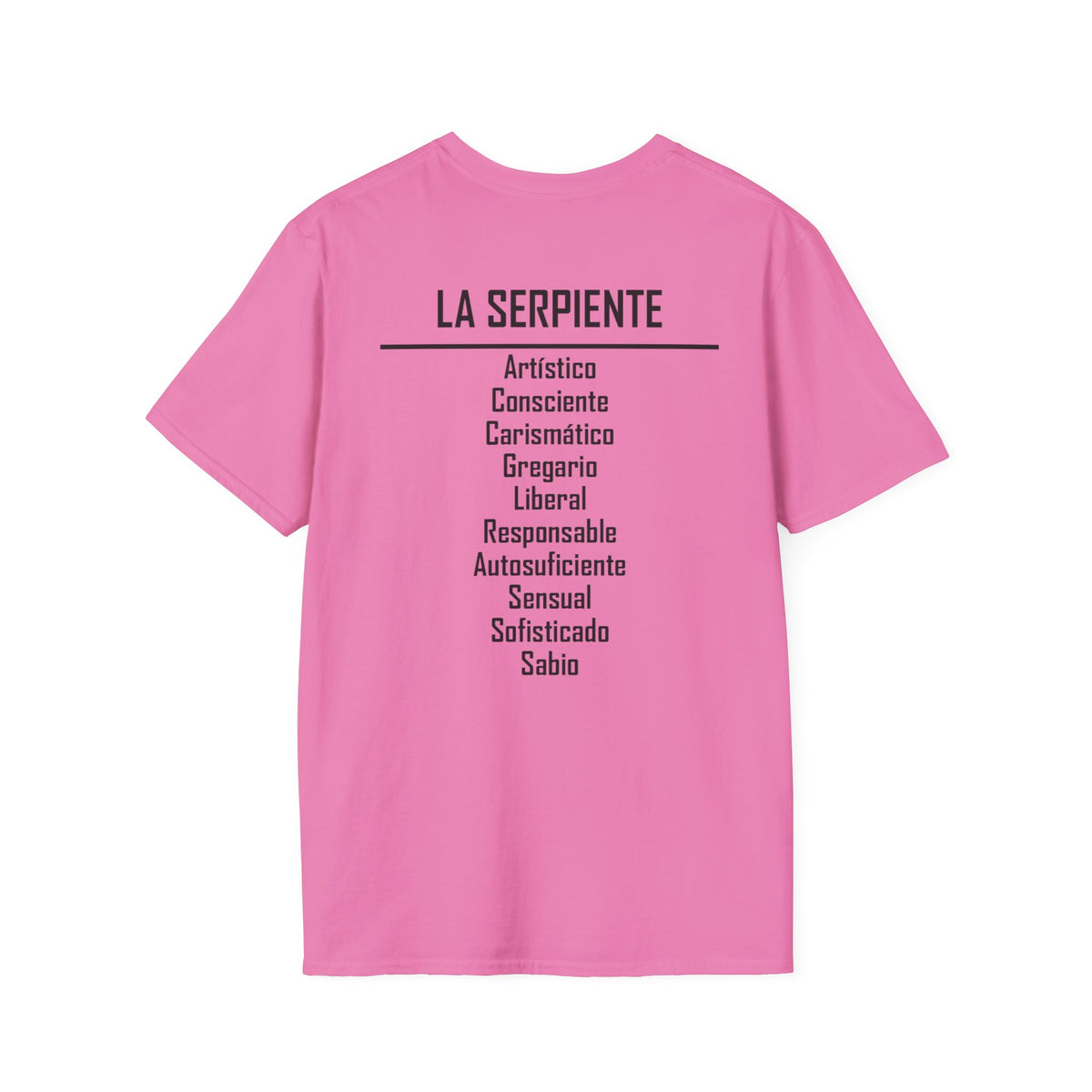 06 Serpiente — Camiseta Tipográfica — Colores Claros — Español