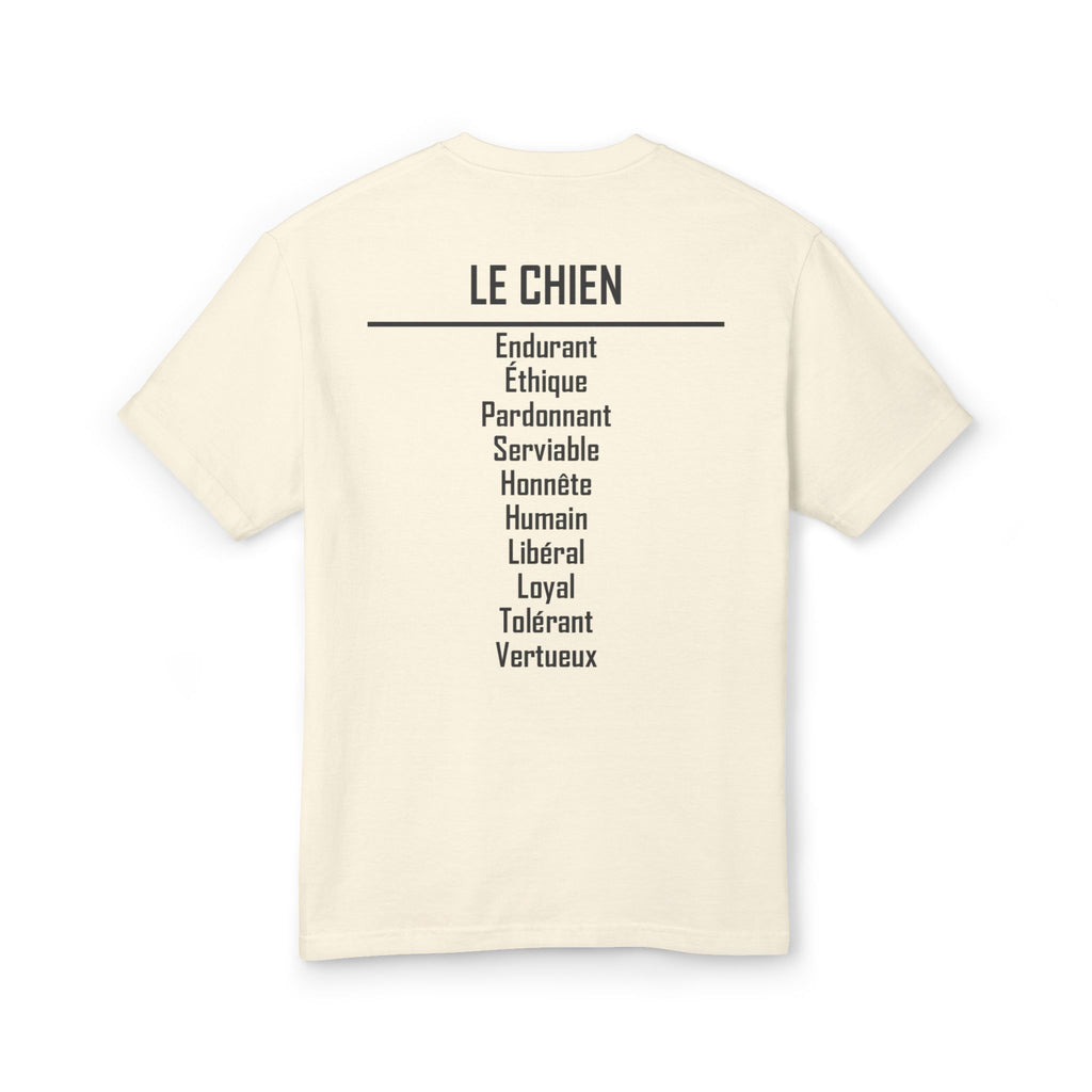 11 Chien — T-shirt Illustré — Couleurs Claires — Français