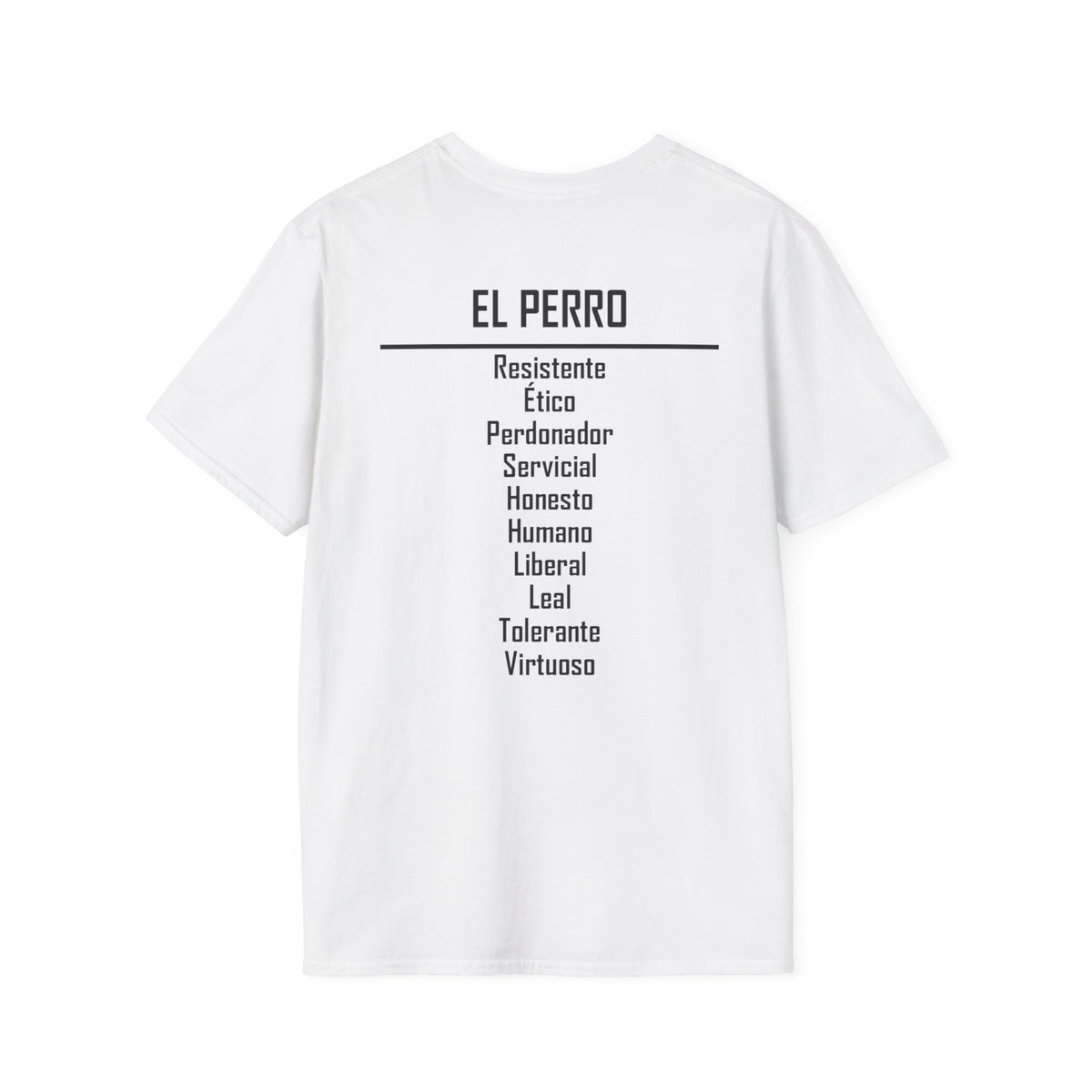 11 Perro — Camiseta Tipográfica — Colores Claros — Español