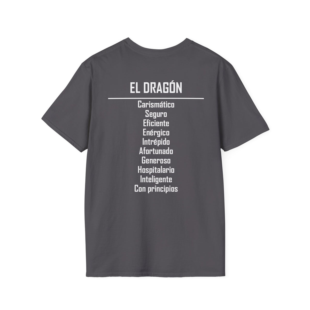 05 Dragón — Camiseta Tipográfica — Colores Oscuros — Español