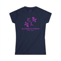 Elizabeth London™ Iconic Signature Rose Women’s Tee – Royal Rose