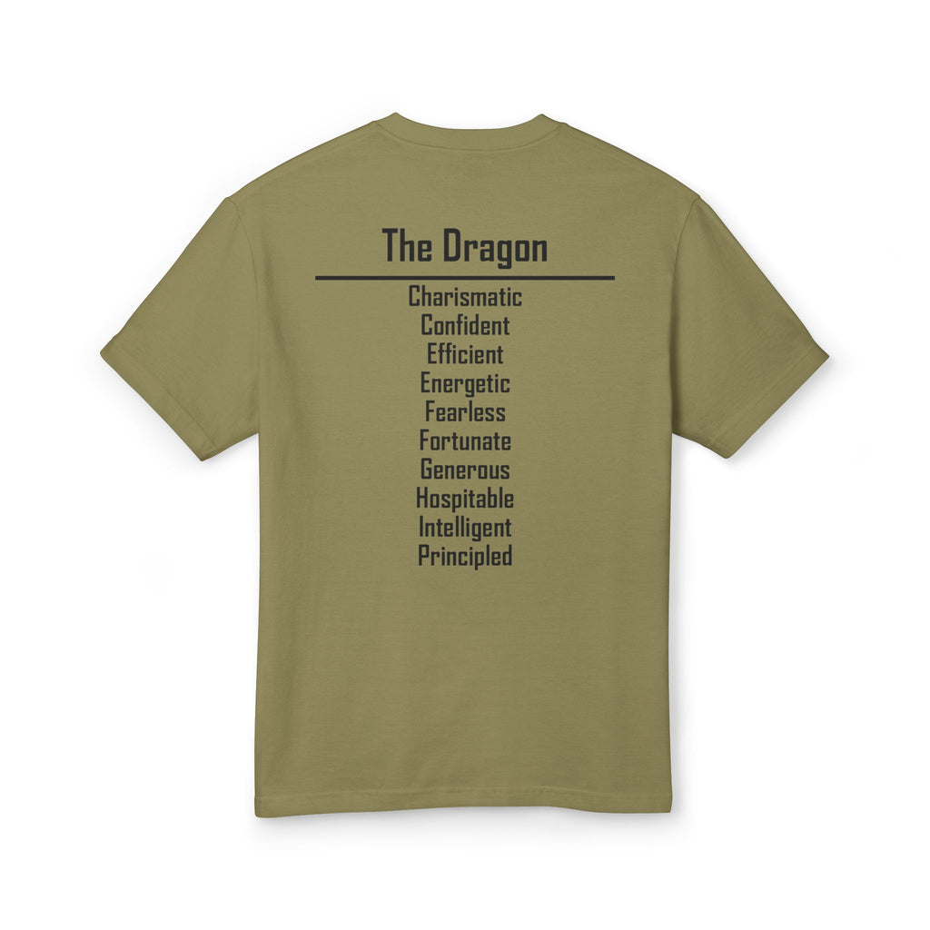 05 Dragon — Illustrated Tee — Faded Army — English