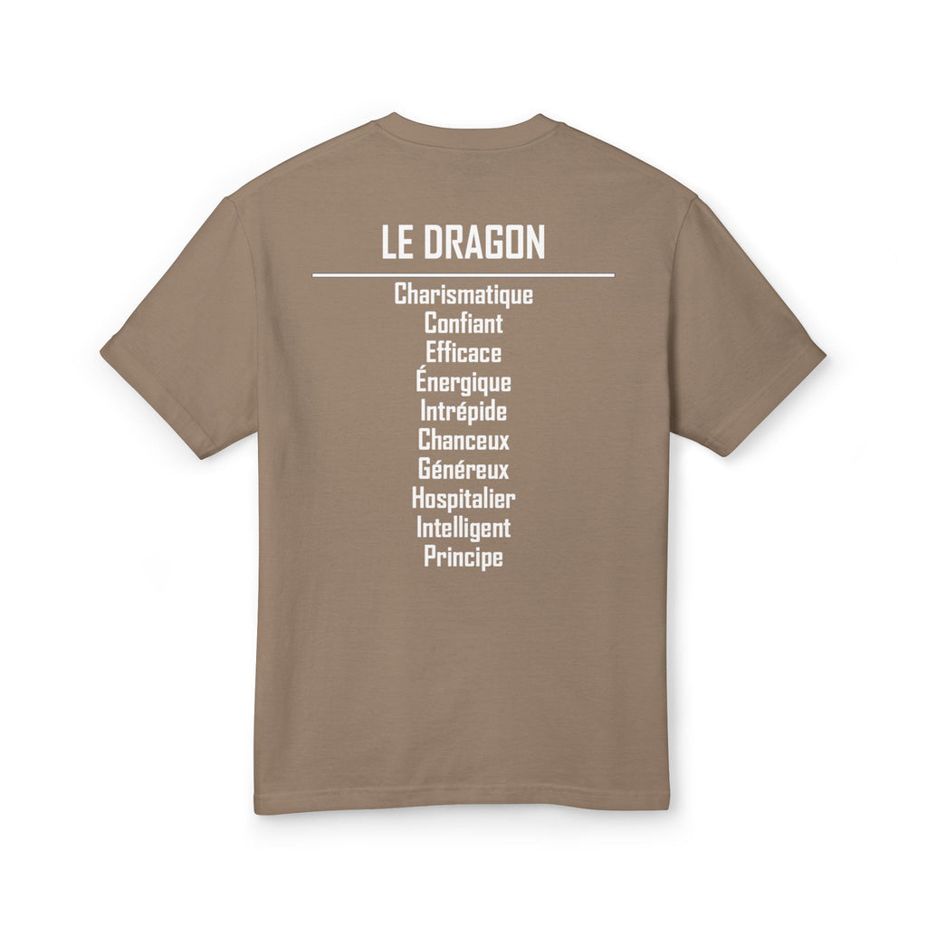 05 Dragon — T-shirt Illustré — Couleurs Foncées — Français