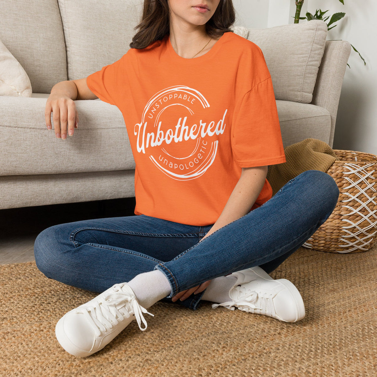 Unbothered Statement Unisex Softstyle Tee – Sunlit Colors