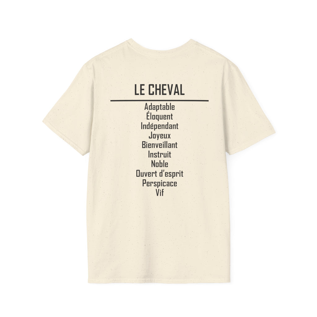 07 Cheval — T-shirt Typographique — Couleurs Claires — Français