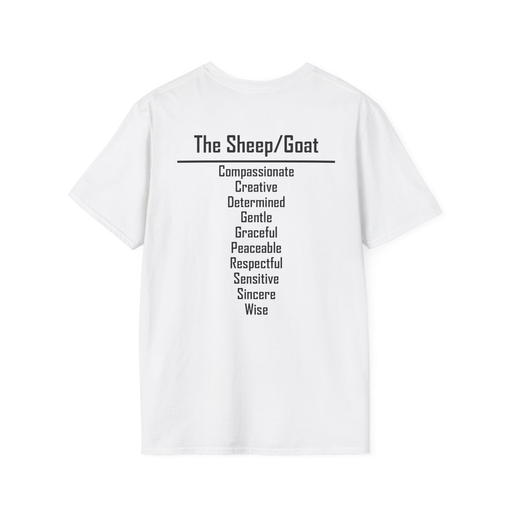 08 Sheep/Goat — Typography Tee — Light Colors — English