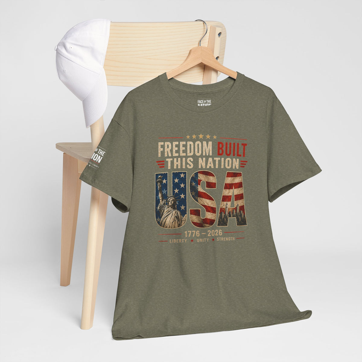 Freedom Built This Nation Heritage Tee