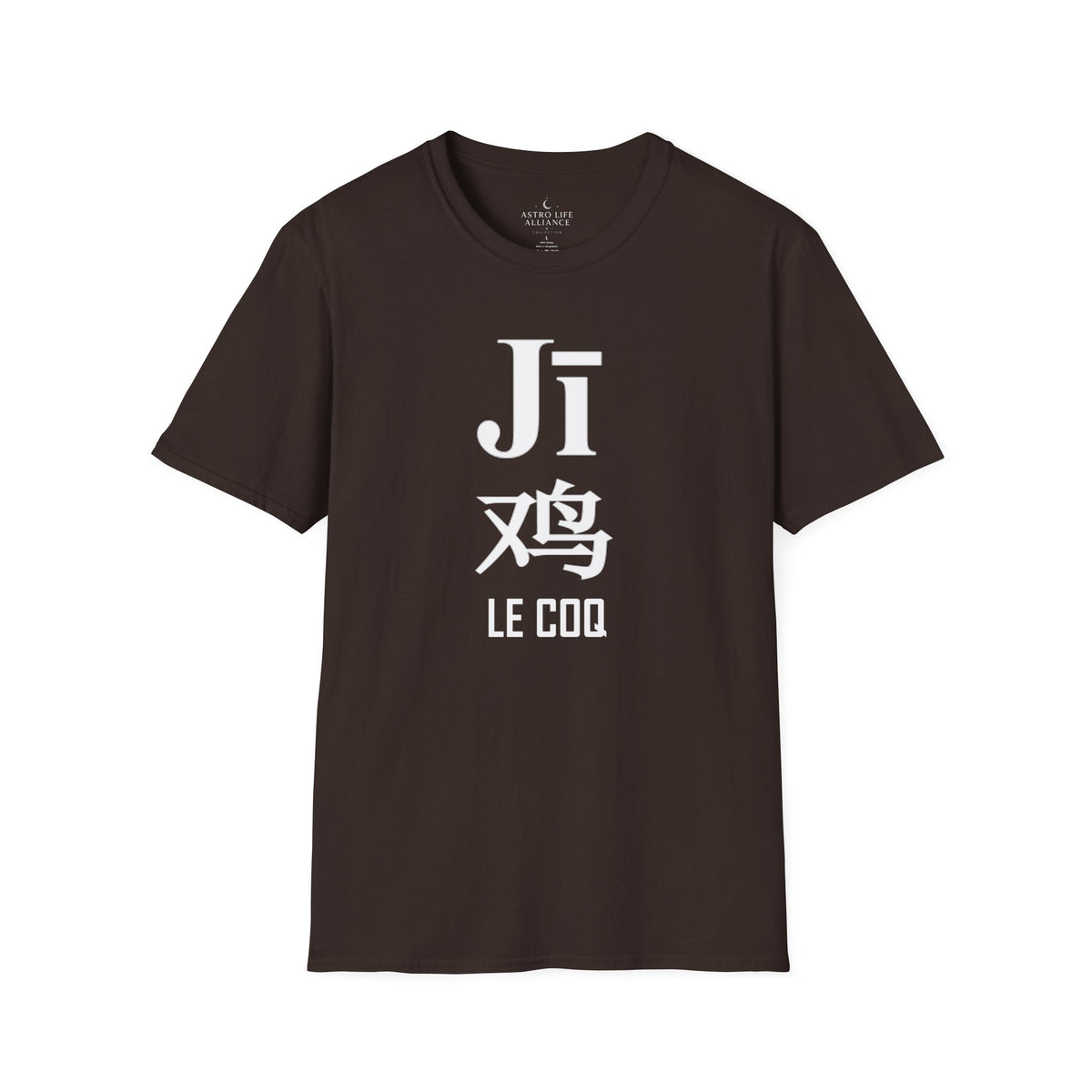 10 Coq — T-shirt Typographique — Couleurs Foncées — Français