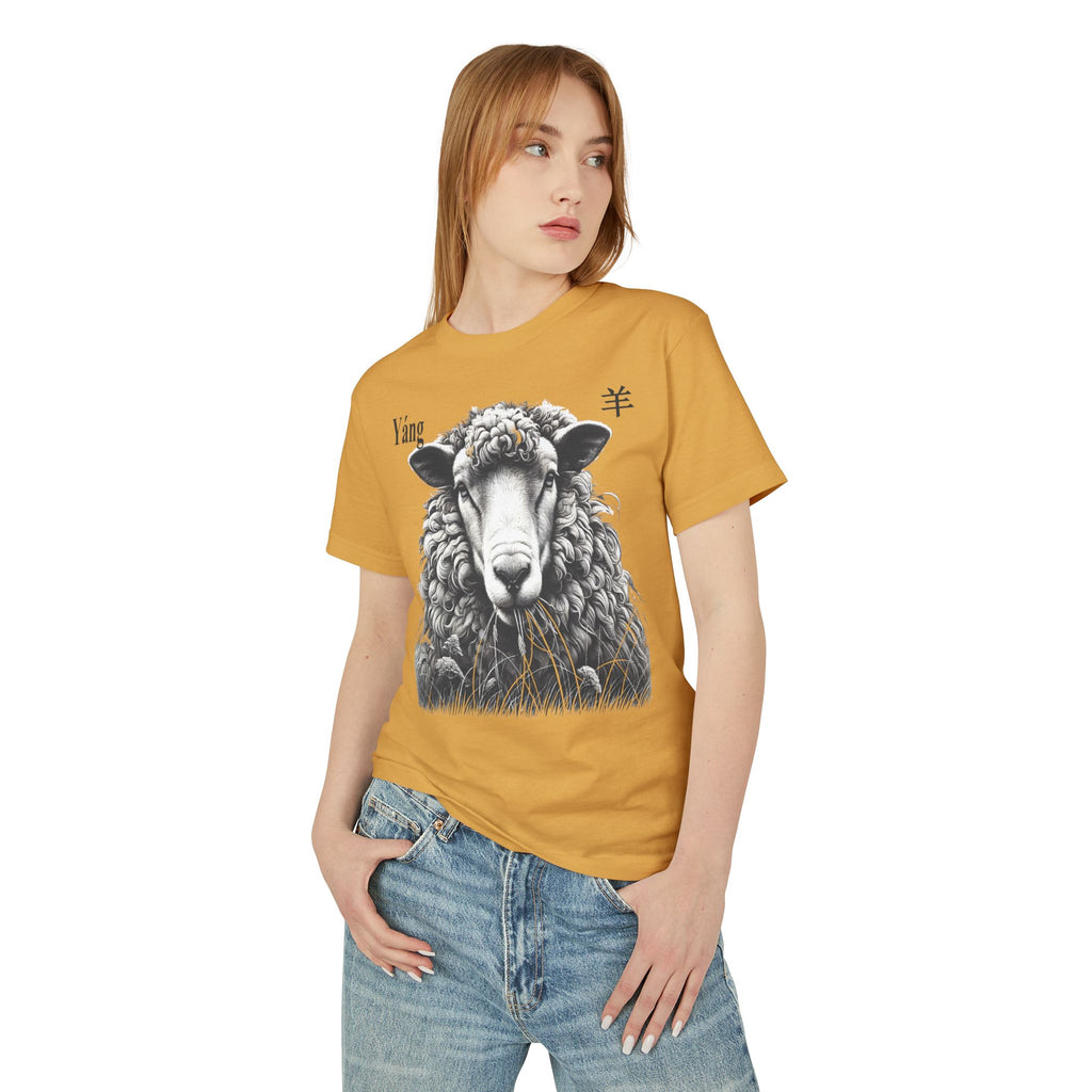 08 Mouton/Chèvre — T-shirt Illustré — Couleurs Claires — Français