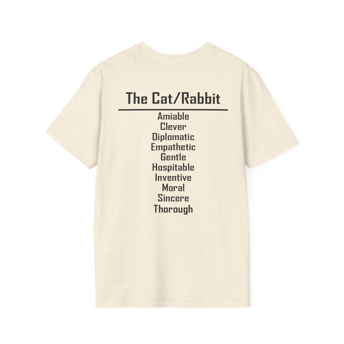 04 Cat — Typography Tee — Light Colors — English