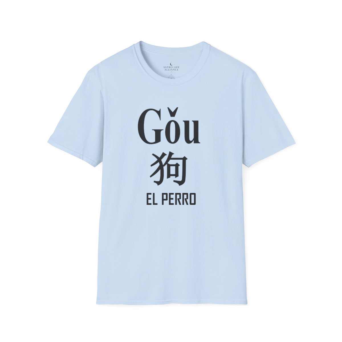 11 Perro — Camiseta Tipográfica — Colores Claros — Español