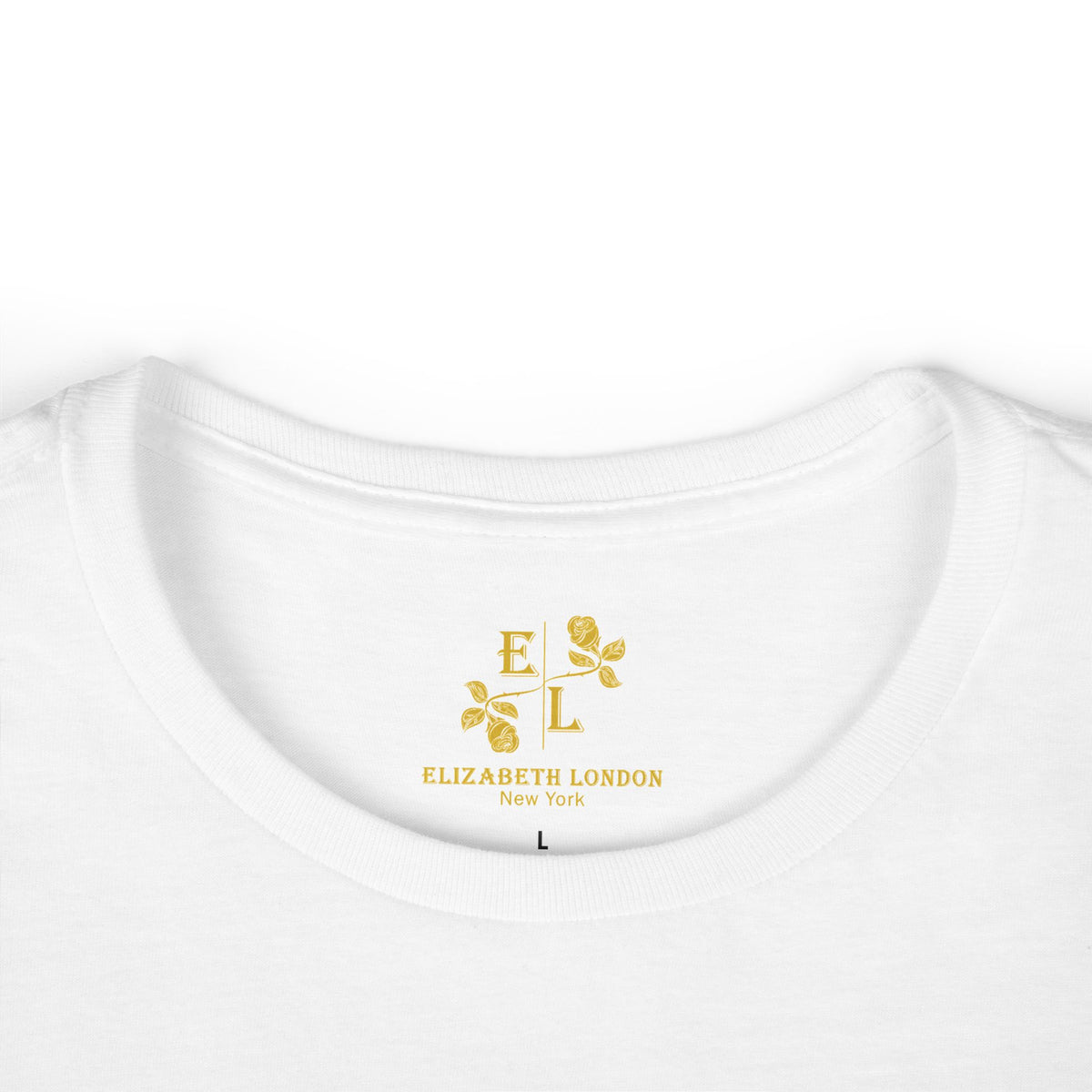 Elizabeth London™ Iconic Signature Rose Women’s Tee – Garden Spectrum