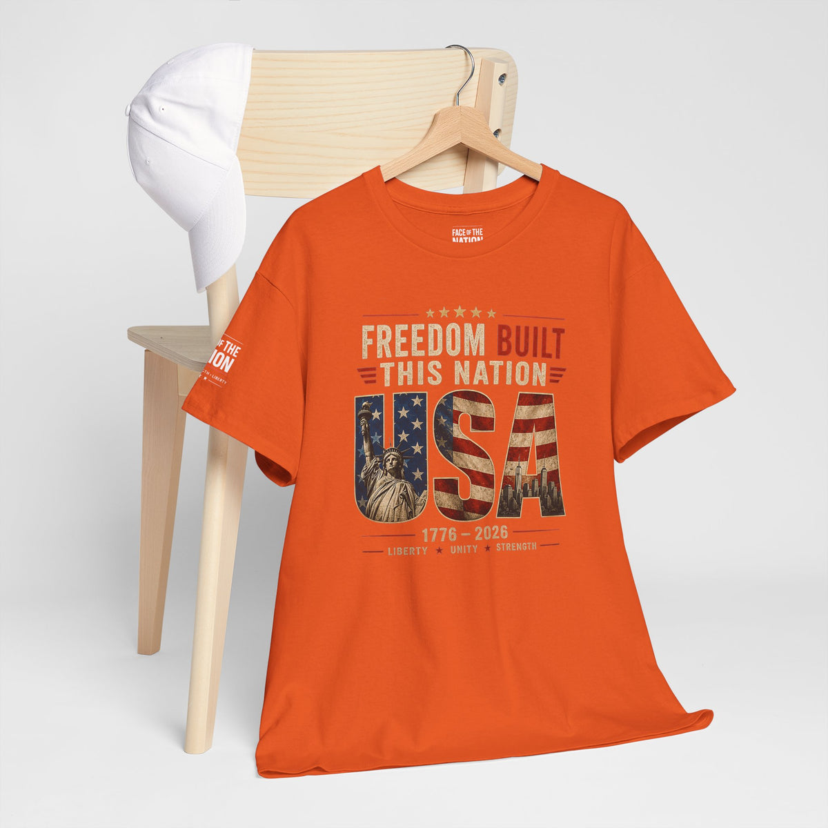 Freedom Built This Nation Heritage Tee