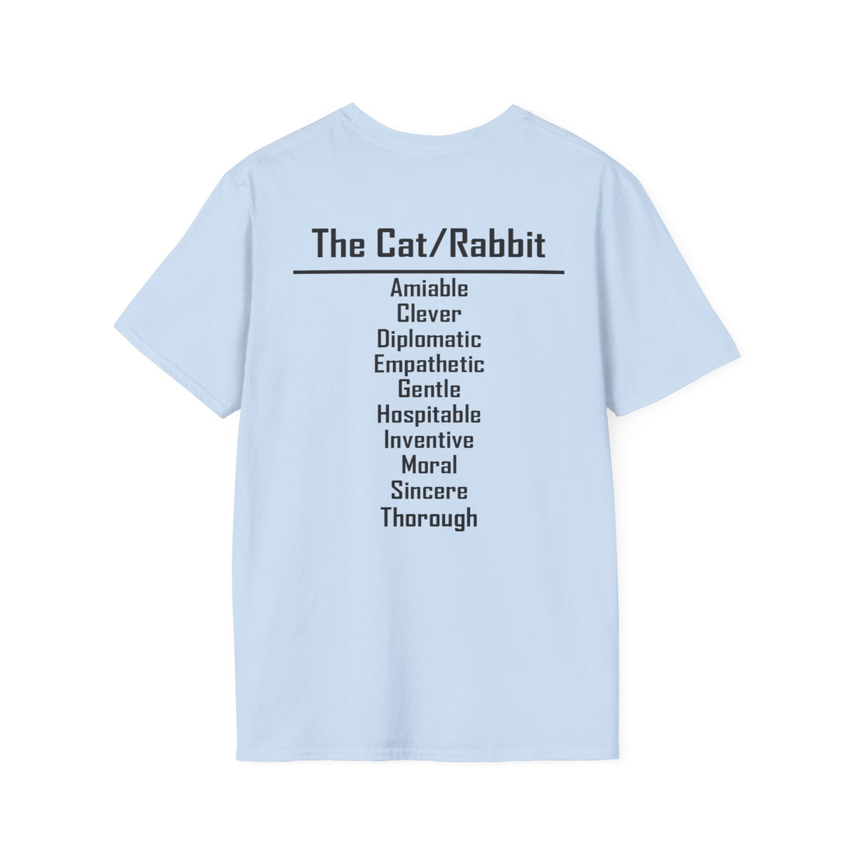 04 Cat — Typography Tee — Light Colors — English