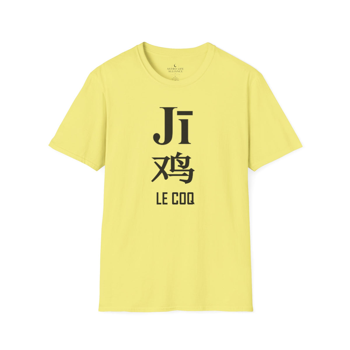 10 Coq — T-shirt Typographique — Couleurs Claires — Français