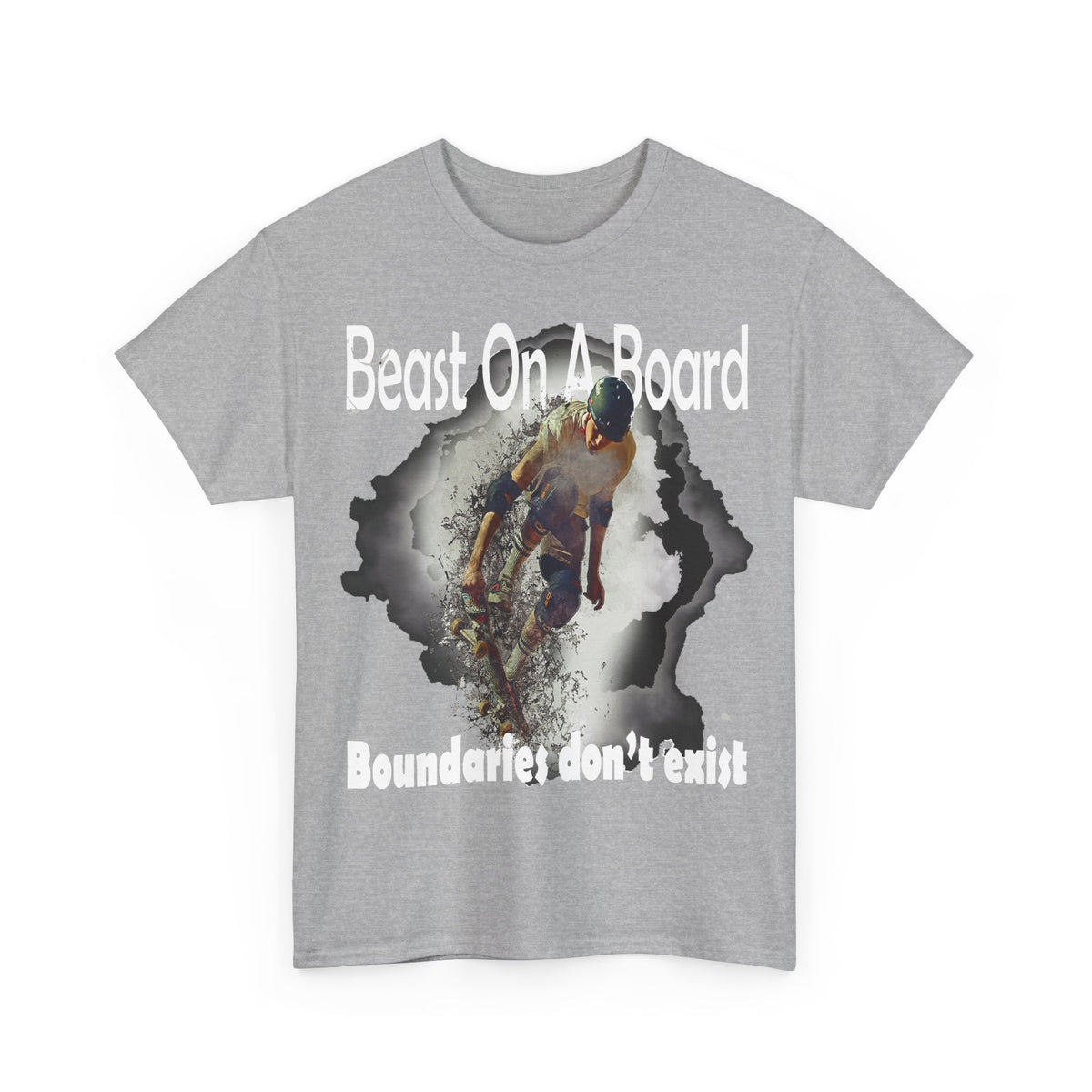 Beast on a Board - T-Shirt Wht Letters
