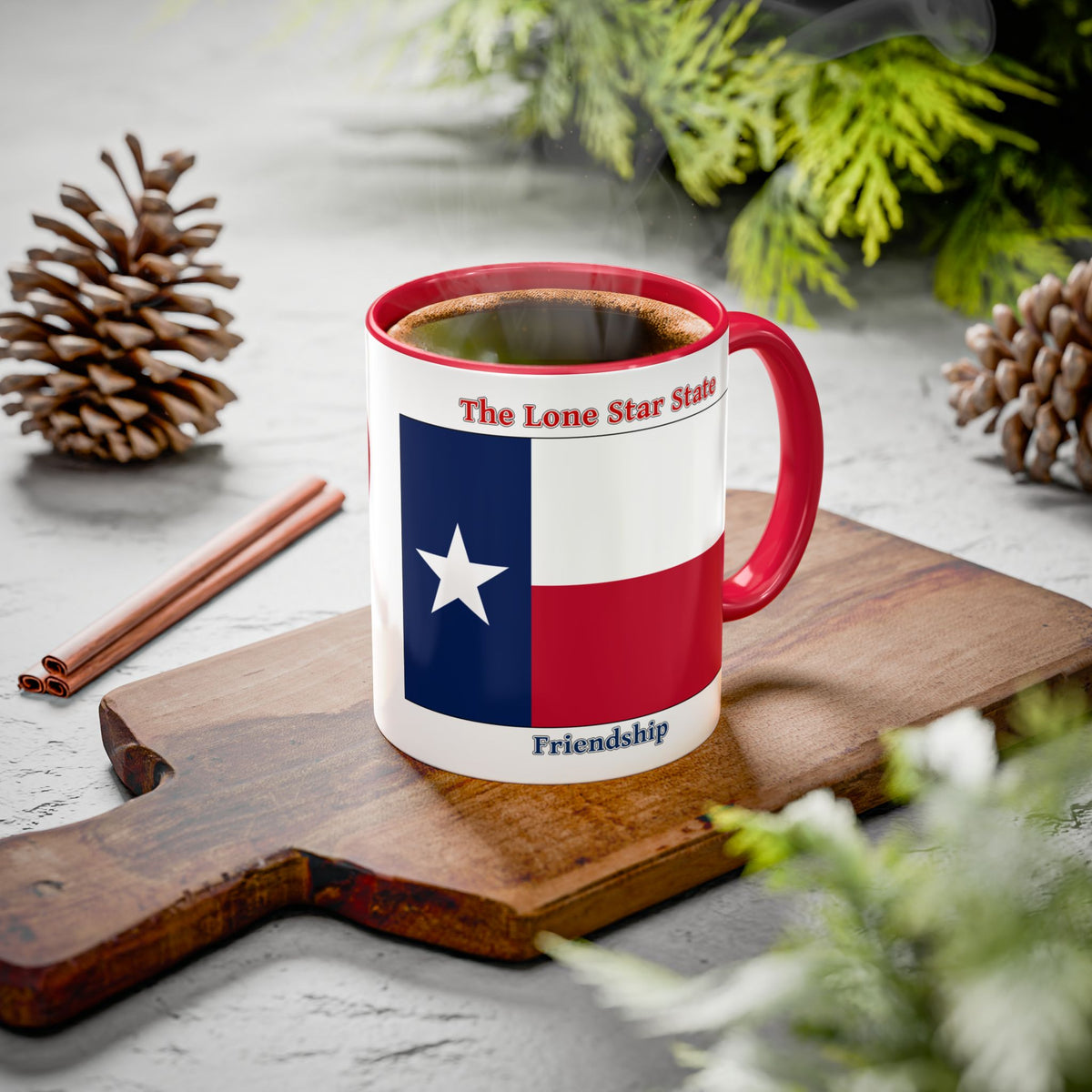 Texas State Pride Accent Mug — 28th State
