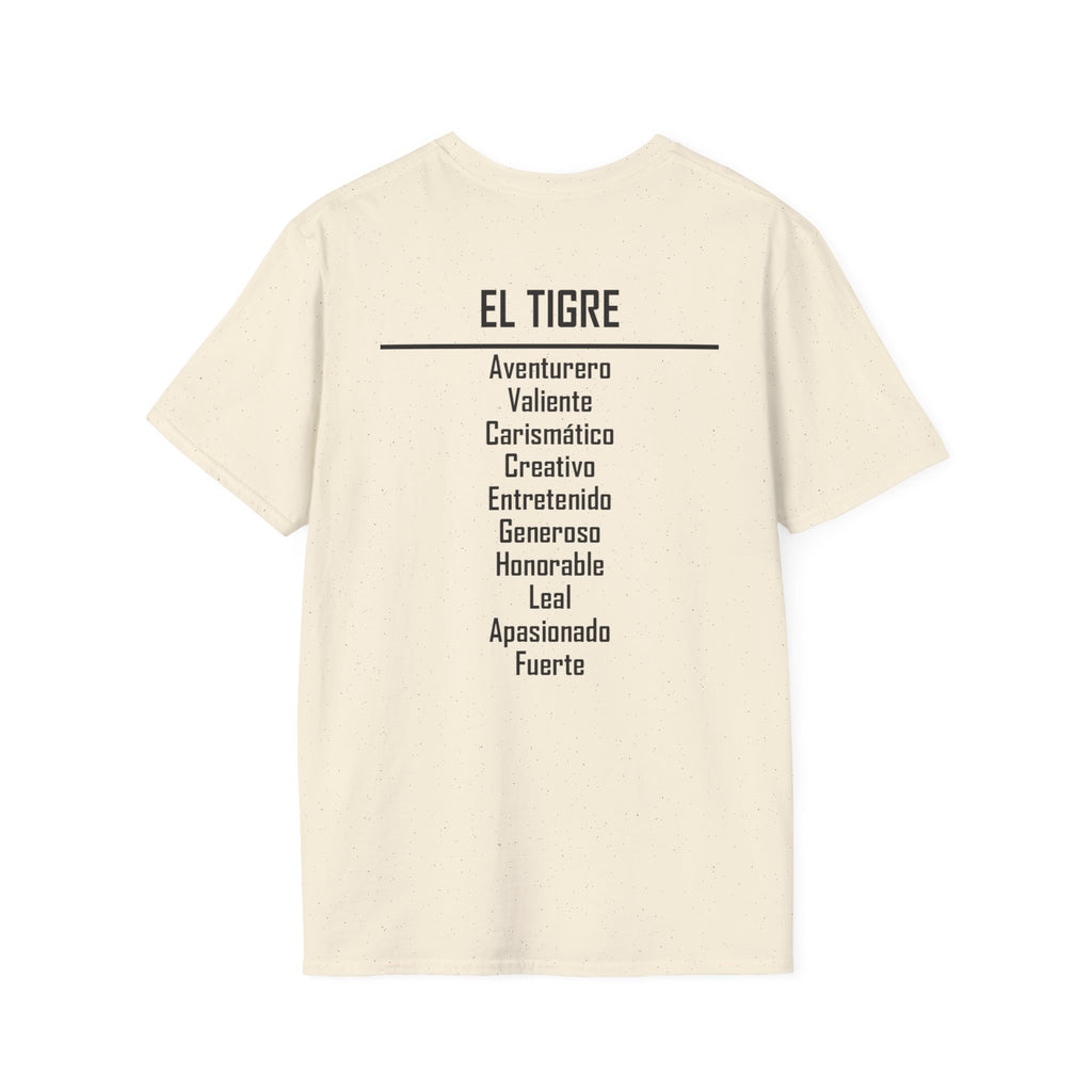 03 Tigre — Camiseta Tipográfica — Colores Claros — Español