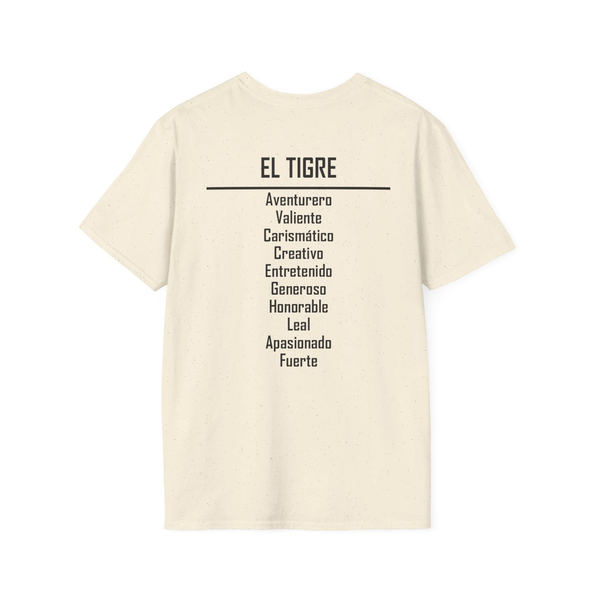 03 Tigre — Camiseta Tipográfica — Colores Claros — Español