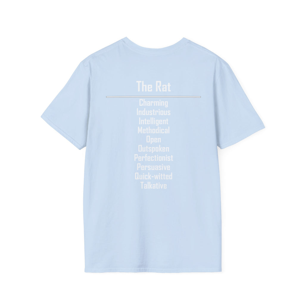 01 Rat — Typography Tee — Dark Colors — English