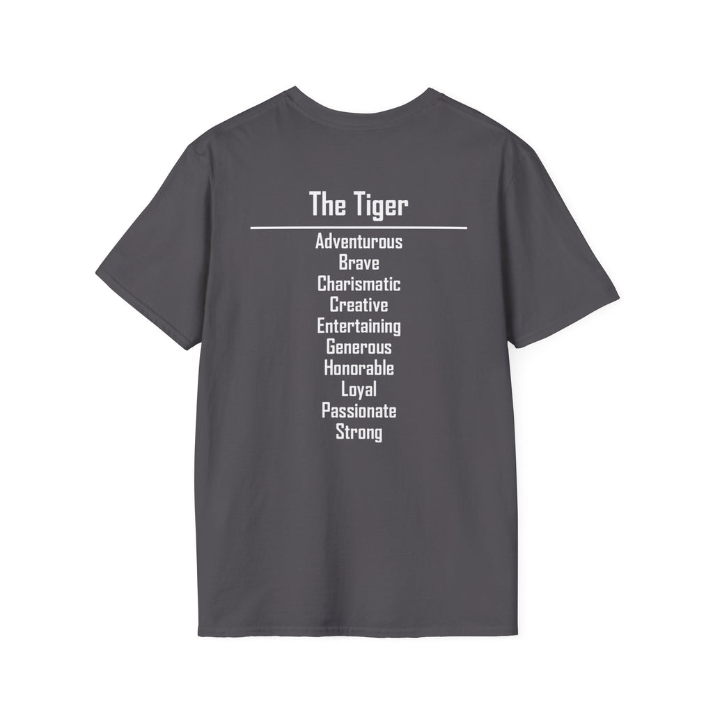 03 Tiger — Typography Tee — Dark Colors — English