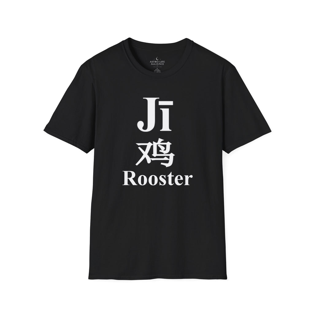 10 Rooster — Typography Tee — Dark Colors — English