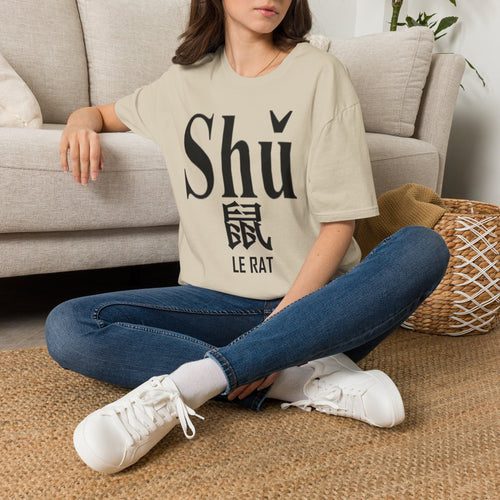01 Rat — T-shirt Typographique — Couleurs Claires — Français