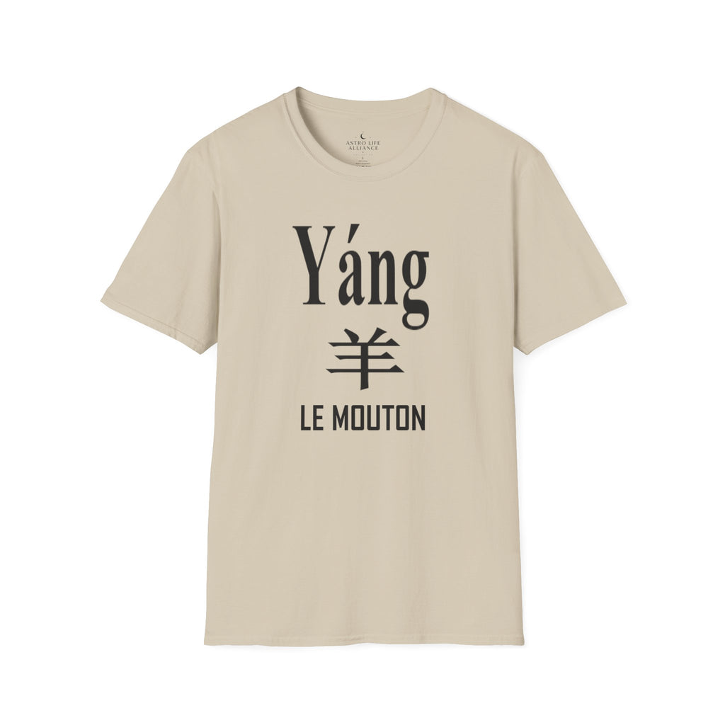 08 Mouton/Chèvre — T-shirt Typographique — Couleurs Claires — Français